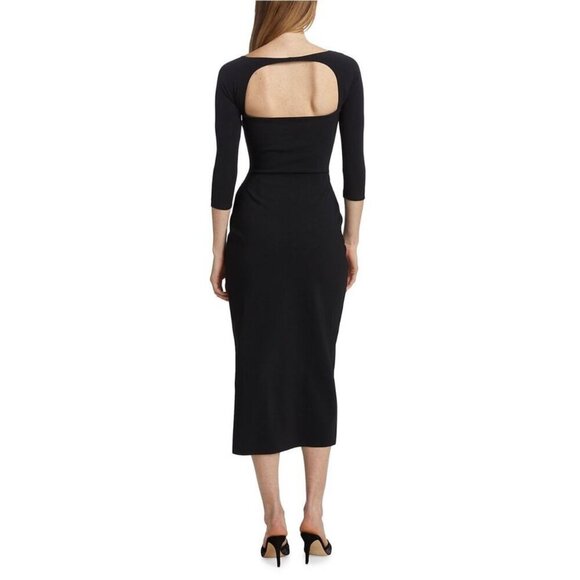 Chiara Boni La Petite Robe Tehuel Cut-Out Midi Dress - Picture 4 of 12